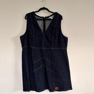 Anna Sui & Old Navy Dark Wash Denim A-line Dress